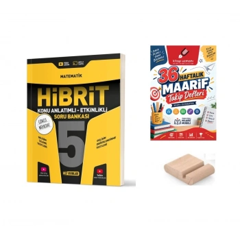 5.Sınıf Matematik Hibrit Soru Bankası+Çözüm Ayracı+Telefon Ayracı