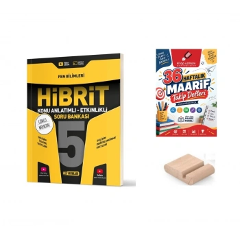 5.Sınıf Fen Hibrit Soru Bankası+Çözüm Ayracı+Telefon Ayracı