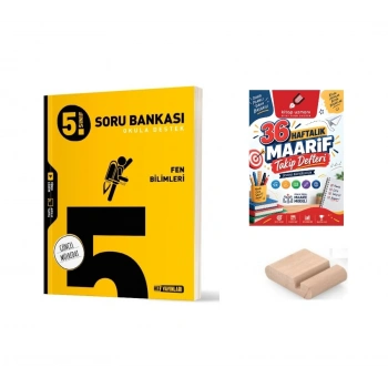 5.Sınıf Fen Bilimleri Soru Bankası+Çözüm Ayracı+Telefon Tutucu