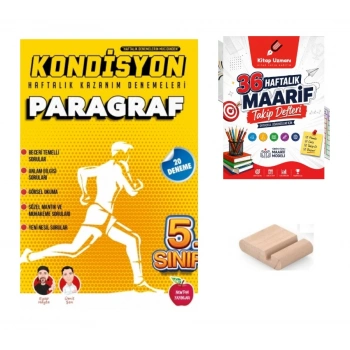 5.Sınıf PARAGRAF KONDİSYON Haftalık Kazanım 2027 Maarif Modeli+Tlf Tutucu+Maarif Defteri