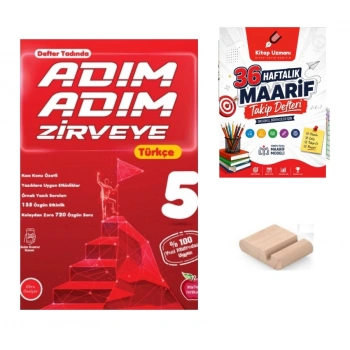 5.Sınıf Türkçe ADIM ADIM ZİRVEYE 2027 Maarif Modeli + Telefon Tutucu +Maarif Defteri