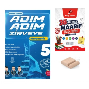5.Sınıf Matematik ADIM ADIM ZİRVEYE 2027 Maarif Modeli + Telefon Tutucu +Maarif Defteri