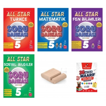 5.Sınıf TÜM DERSLER ALL STAR Soru Bankası SETİ 2027 Maarif Modeli+Telefon Tutucu+Maarif Defteri