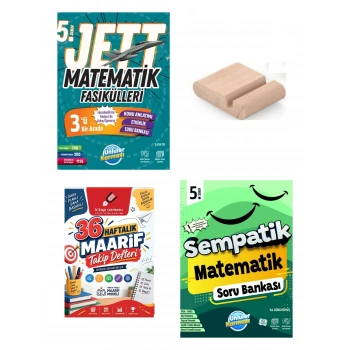 5.Sınıf Matematik- Matematik Sempatik Soru Bankası+Maarif Defteri+Telefon Tutucu