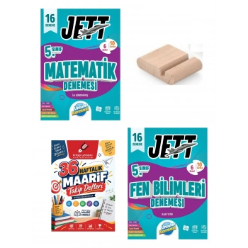 5.Sınıf Matematik Fen 16LI Branş Denemesi+Maarif Defteri+Telefon Tutucu