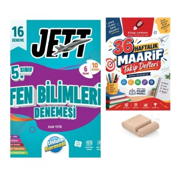 5.Sınıf Fen Bilimleri 16LI Branş Denemesi+Maarif Defteri+Telefon Tutucu
