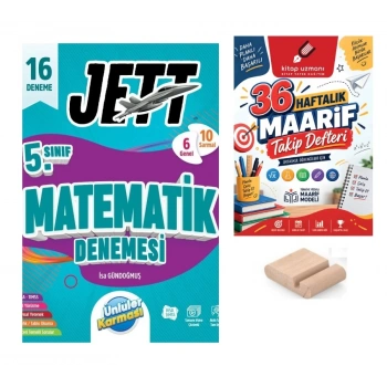 5.Sınıf Matematik 16LI Branş Denemesi+Maarif Defteri+Telefon Tutucu