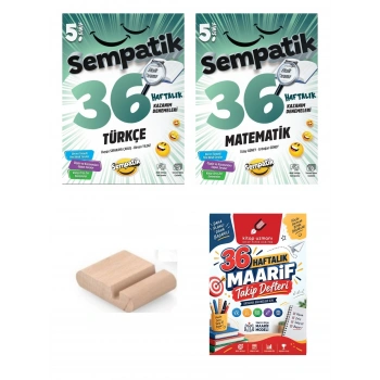 5.Sınıf Türkçe Matematik 36 Hafta Kazanım Denemeleri+Maarif Defteri+Telefon Tutucu