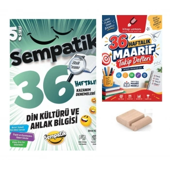 5.Sınıf Din 36 Hafta Kazanım Denemeleri+Maarif Defteri+Telefon Tutucu