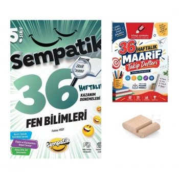 5.Sınıf Fen 36 Hafta Kazanım Denemeleri+Maarif Defteri+Telefon Tutucu
