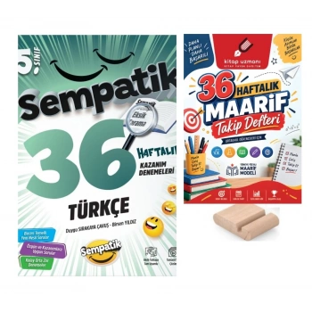 5.Sınıf Türkçe 36 Hafta Kazanım Denemeleri+Maarif Defteri+Telefon Tutucu