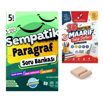 5.Sınıf Paragraf Sempatik Soru Bankası+Telefon Tutucu+Maarif Defteri