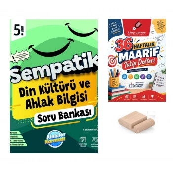5.Sınıf Din Kültürü Sempatik Soru Bankası+Telefon Tutucu+Maarif Defteri