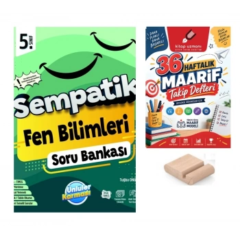 5.Sınıf Fen Bilimleri Sempatik Soru Bankası+Telefon Tutucu+Maarif Defteri