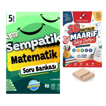 5.Sınıf Matematik Sempatik Soru Bankası+Telefon Tutucu+Maarif Defteri
