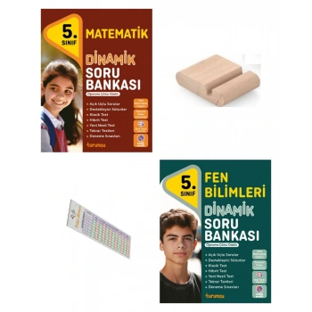 5.Sınıf Dinamik Fen Bilgisi Matematik Soru Bankas 2026 Maarif Müfredat+Telefon Tutucu+Çözüm Ayracı