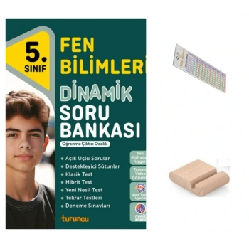 5.Sınıf Dinamik Fen Bilgisi Soru Bankası 2026 Maarif Müfredat +Telefon Tutucu+Çözüm Ayracı