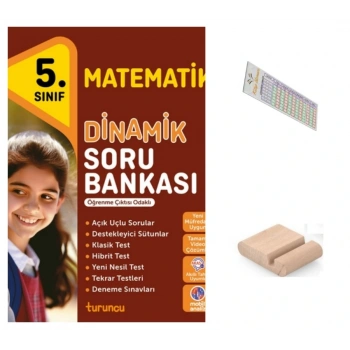 5.Sınıf Dinamik Matematik Soru Bankası 2026 Maarif Müfredat+Telefon Tutucu+Çözüm Ayracı