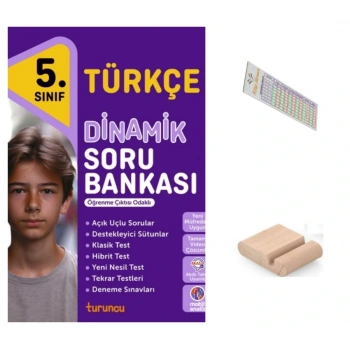 5.Sınıf Dinamik Türkçe Soru Bankası 2026 Maarif Müfredat+Telefon Tutucu+Çözüm Ayracı