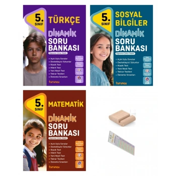 5.Sınıf Dinamik Türkçe Sosyal Matematik Soru Bankası 2026 Maarif Müfredat+Telefon Tutucu+ÇözümAyracı