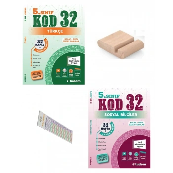 5.Sınıf KOD 32 Türkçe Sosyal Bilgiler Haftalık Deneme 2026 Maarif Müfredat+Telefon Tutucu