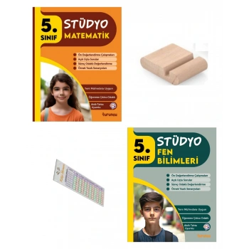 5.Sınıf Stüdyo Fen Bilgisi Matematik Soru Bankası 2026 Maarif Müfredat+Telefon Tutucu+Çözüm Ayracı