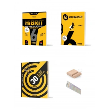 6.Sınıf Türkçe SETİ(Soru Bankası-Hibrit-Deneme)+Çözüm Ayracı+Telefon Tutucu