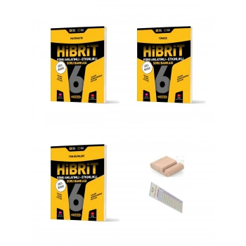 6. Sınıf Türkçe Matematik Fen HİBRİT Soru Bankası+Çözüm Ayracı+Telefon Ayracı