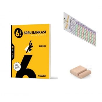 6. Sınıf Türkçe Soru Bankası+Çözüm Ayracı+Telefon Tutucu