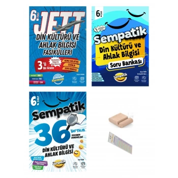 6.Sınıf Din Fasikül- Soru Bankası- Kazanım Deneme +Çözüm Ayracı +Telefon Tutucu