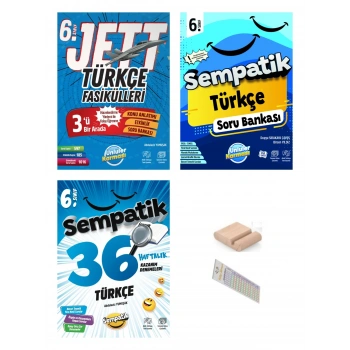 6.Sınıf Türkçe Fasikül- Soru Bankası- Kazanım Deneme +Çözüm Ayracı +Telefon Tutucu