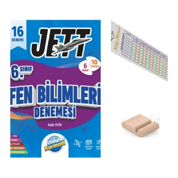 6.Sınıf Jettt Fen Bilimleri 16 lı Branş Denemesi Maarif 2027+Çözüm Ayracı+Telefon Tutucu