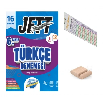 6.Sınıf Jettt Türkçe 16 lı Branş Denemesi Maarif 2027+Çözüm Ayracı+Telefon Tutucu
