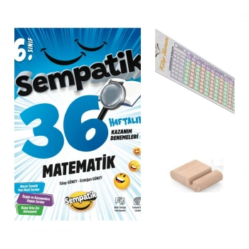 6.Sınıf Sempatik Matematik 36 Hafta Kazanım Denemeleri Maarif 2027+Çözüm Ayracı+Telefon Tutucu