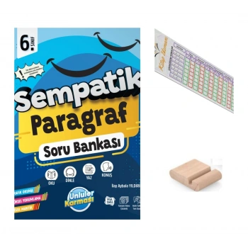 6.Sınıf Sempatik Paragraf Soru Bankası+Telefon Tutucu+Çözüm Ayracı