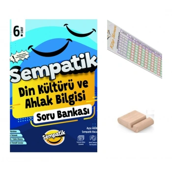 6.Sınıf Sempatik Din Kültürü Soru Bankası Maarif 2027 +Telefon Tutucu+Çözüm Ayracı