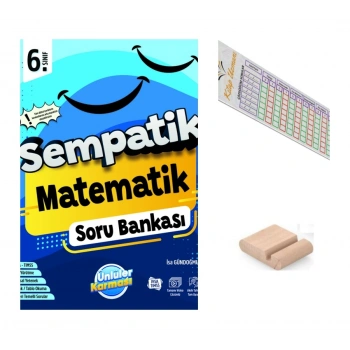 6.Sınıf Sempatik Matematik Soru Bankası Maarif 2027 +Telefon Tutucu+Çözüm Ayracı