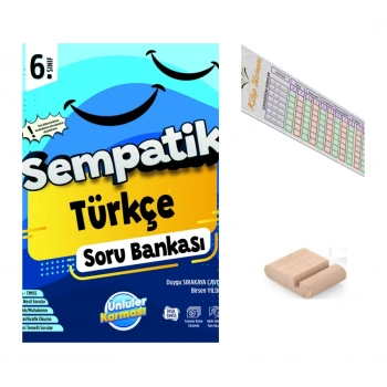 6..Sınıf Sempatik Türkçe Soru Bankası Maarif 2027 +Telefon Tutucu+Çözüm Ayracı