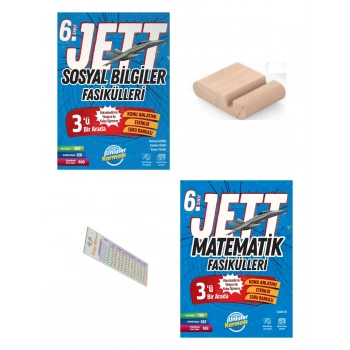 6.Sınıf Jett Sosyal Matematik Fasikülleri 2027 Maarif Modeli+Çözüm Ayracı+Telefon Tutucu