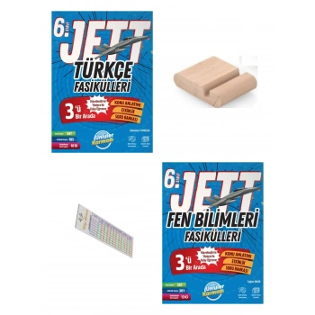 6.Sınıf Jett Fen Bilimleri Türkçe Fasikülleri 2027 Maarif Modeli+Çözüm Ayracı+Telefon Tutucu