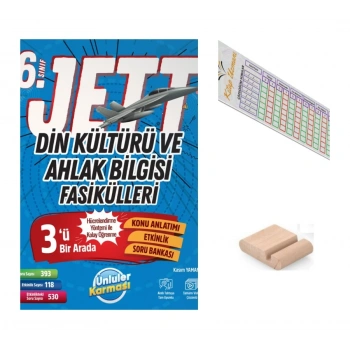 6..Sınıf Jett Din Kültürü Fasikülleri 2027 Maarif Modeli+Çözüm Ayracı+Telefon Tutucu