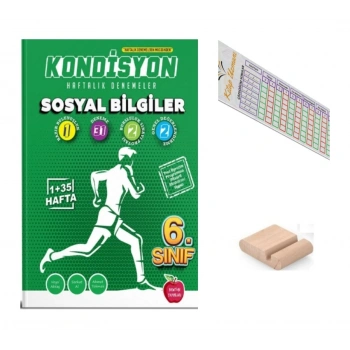 6.Sınıf KONDİSYON Sosyal Haftalık Kazanım Denemeleri 2027 Maarif Modeli+Telefon Tutucu+Çözüm Ayracı