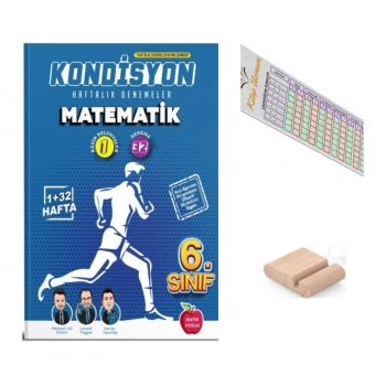 6.Sınıf KONDİSYON Matematik Haftalık Kazanım Deneme 2027 Maarif Modeli+Telefon Tutucu+Çözüm Ayracı