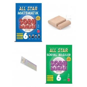 6.Sınıf ALL STAR Matematik Sosyal Soru Bankası 2027 Maarif Modeli+Telefon Tutucu+Çözüm Ayracı
