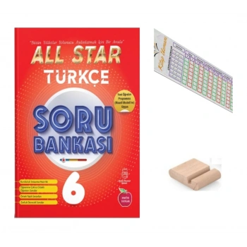 6.Sınıf ALL STAR Türkçe Soru Bankası 2027 Maarif Modeli+Telefon Tutucu+Çözüm Ayracı