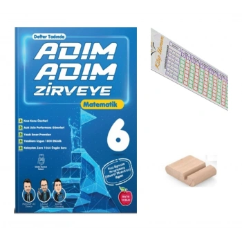 6.Sınıf ADIM ADIM ZİRVEYE Matematik 2027 Maarif Modeli + Telefon Tutucu +Çözüm Ayracı