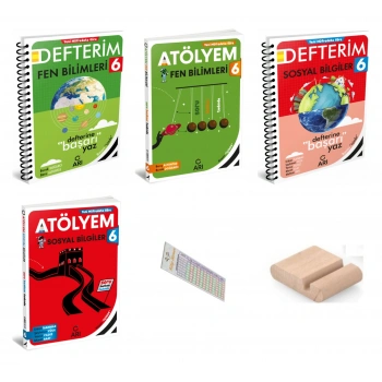 6.Sınıf Fen Bilgisi Sosyal Defterim Ve Atölyem 2027 Maarif Model +Telefon Tutucu +Çözüm Ayracı