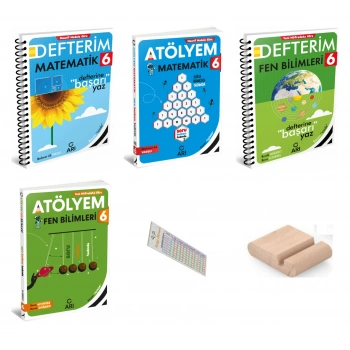 6.Sınıf Fen Bilgisi Matematik Atölyem Ve Defterim 2027 Maarif Model +Telefon Tutucu +Çözüm Ayracı