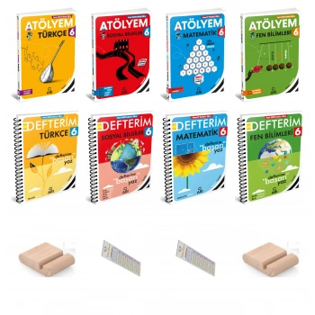6.Sınıf DEFTER-ATÖLYEM SETİ 2027 Maarif Model +Telefon Tutucu +Çözüm Ayracı