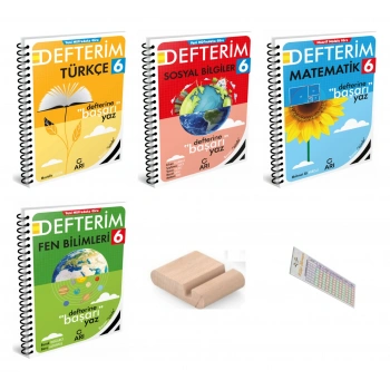 6.Sınıf Defterim SETİ 2027 Maarif Model +Telefon Tutucu +Çözüm Ayracı